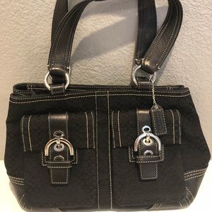 Signature Coach Shoulder Purse